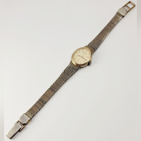 Vintage Citizen Ladies’ Quartz Watch – Oval Gold Tone Dress  4-155645 SP 88-5444 - Picture 5 of 8